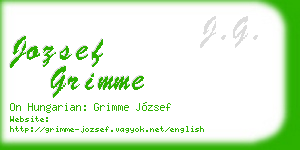 jozsef grimme business card