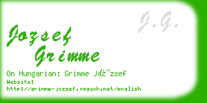 jozsef grimme business card